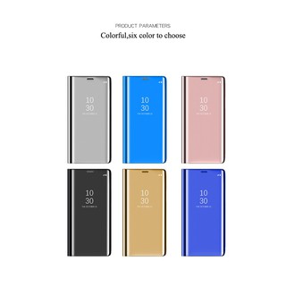 MobileCare  Mirror View Flip Folio Phone Case Kickstand Stand Oppo A91, Oppo A31, Oppo Reno 2 2F F11 Pro PU Leather เคส