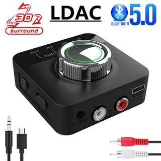 Bluetooth 5.0 Audio Receiver LDAC AAC 3D Wireless Adapter Dongle 3.5mm Jack Aux RCA Handsfree For Car kit Speaker BT transmitter