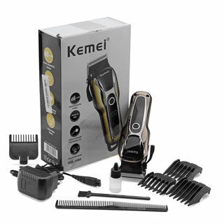 KEMEI KM-1990แบตเตอเลี่ยนตัดผมไร้สาย แบตตาเลี่ยนแกะลาย แบตเตอร์เลี่ยนไฟฟ้า อุปกรณ์ตัดผม