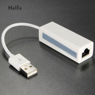 Hl☆อะแดปเตอร์เครือข่ายอีเธอร์เน็ต USB2.0 ตัวผู้ เป็น RJ45 10 100 Mbps สําหรับโน้ตบุ๊ก