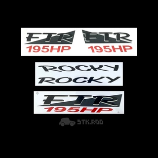 สติ๊กเกอร์ FTR 195HP ของ ISUZU ROCKY อีซูซุ ร็อคกี้ ขายเป็นชุด STICKER