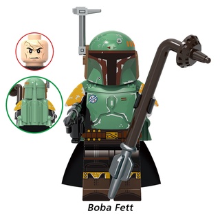 Boba Fett Star Bounty Hunter Minifigures Wars Mandalorian Battle Armor Building Blocks ของเล่นสําหรับเด็ก