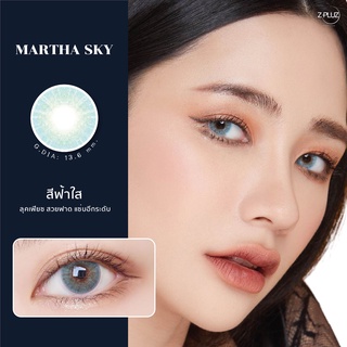 Zpluzlens คอนแทคเลนส์ : 💙 Martha Sky 0.00 ถึง -6.00