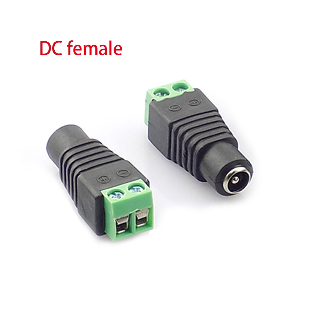 5pcs Coax CAT5 วิดีโอ Balun ปลั๊ก 12V DC BNC ชายหญิงอะแดปเตอร์สําหรับไฟ Led Strip กล้องวงจรปิด 2.1*5.5 มม.F4TH