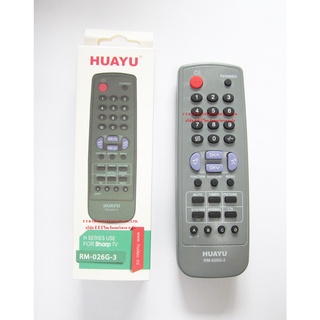 รีโมททีวีชาร์ป HUAYU REMOTE CONTROL RM-026G-3  (for tv sharp)