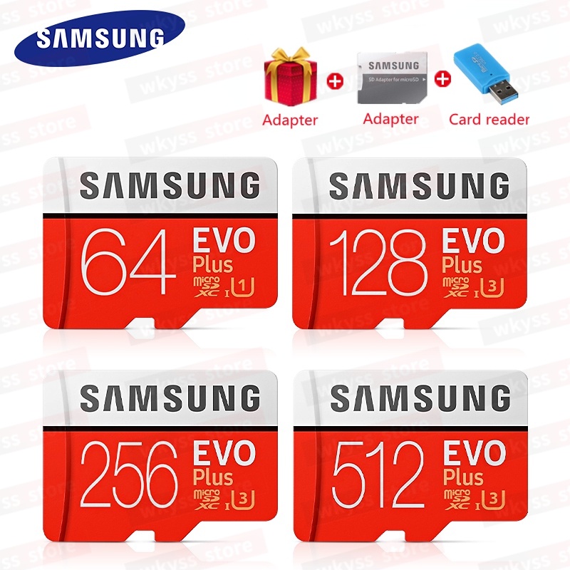 การ์ดหน่วยความจํา Micro SD 16GB 32GB 64GB 128GB 256GB 512GB 1024GB สําหรับ Samsung Evo Plus