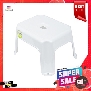 เก้าอี้เหลี่ยมเตี้ย PLIM 19x30.5x24.5cm สีขาวRECTANGULAR STEP STOOL PLIM 19X30.5X24.5CM WHITE