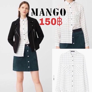 เสื้อเชิ้ต MANGO สิ้นค้าไม่ผ่านqc