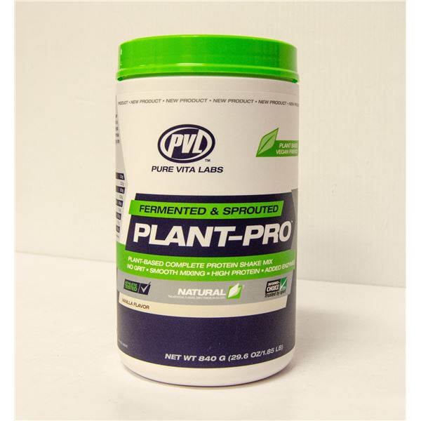 PVL Plant Pro1.85 lbs.โปรตีนจากพืช ขนาด 840กรัม 100% Vegetarian, Vegan