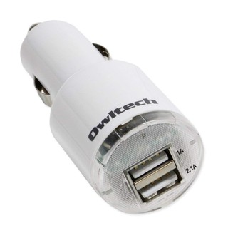 ที่ชาร์จในรถยนต์ USB Car Charger 3.1A (2 Port) Owltech หัวชาร์จ ในรถชาร์จเร็ว ชาร์จได้ทั้ง พร้อมส่ง