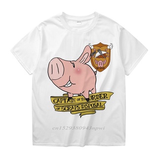 เสื้อยืดผ้าฝ้ายพรีเมี่ยม เสื้อยืด ผ้าฝ้าย พิมพ์ลาย Seven Deadly Sins Sir Pig Captain Of Scraps คุณภาพสูง สําหรับผู้ชาย