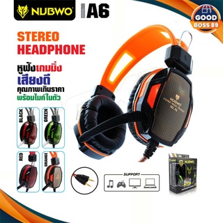 NUBWO A6 หูฟัง หูฟังเกมมิ่ง หูฟังมีไมค์ รุ่น NO-A6 Gaming Headphone Esport Edition KENDO หูฟัง คอมพิวเตอร์ goodboss89