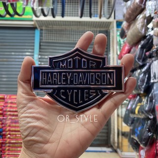 โลโก้ HARLEY DAVIDSON งานโลหะ ขนาด 10.8x7.7cm