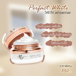 Perfect White -Day &amp; Night Cream -ลดปันหาผิวหน้าหมองคลํ้า รูขุมขนกว้าง