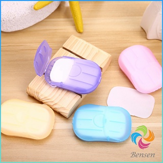 Bensen สบู่เเผ่น แบบพกพา หอมกลิ่นกุหลาบ  Paper soap