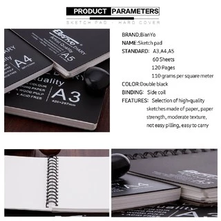 สมุดวาดภาพ สมุดวาดเขียน สมุดสเก็ตภาพ Sketch Pad A5 / A4 / A3 COROT 110g (60 แผ่น)