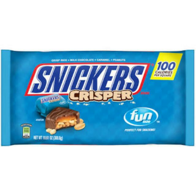 ช็อคโกแลต snickers crisper (fun size)
