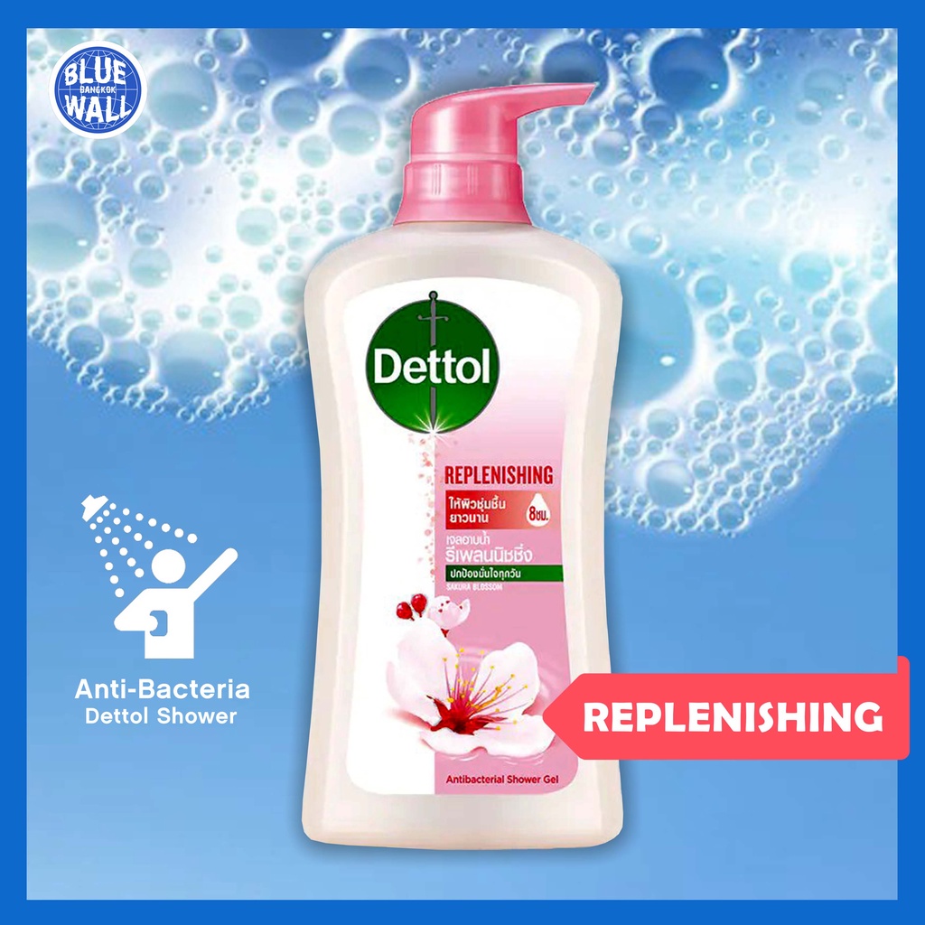 ♨ พร้อมส่ง ♨ Dettol Shower Gel Anti-Bacteria Replenishing 500ml