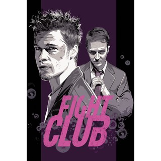 โปสเตอร์หนัง Fight Club ไฟท์ คลับ ดิบดวลดิบ โปสเตอร์ Poster รูปภาพ ภาพติดผนัง โปสเตอร์ภาพพิมพ์