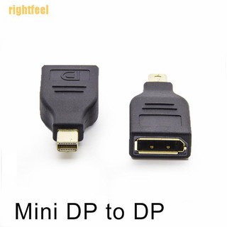 Rightfeel อะแดปเตอร์สายเคเบิล ชุบทอง ขนาดเล็ก ตัวผู้ เป็น Displayport Dp ตัวเมีย