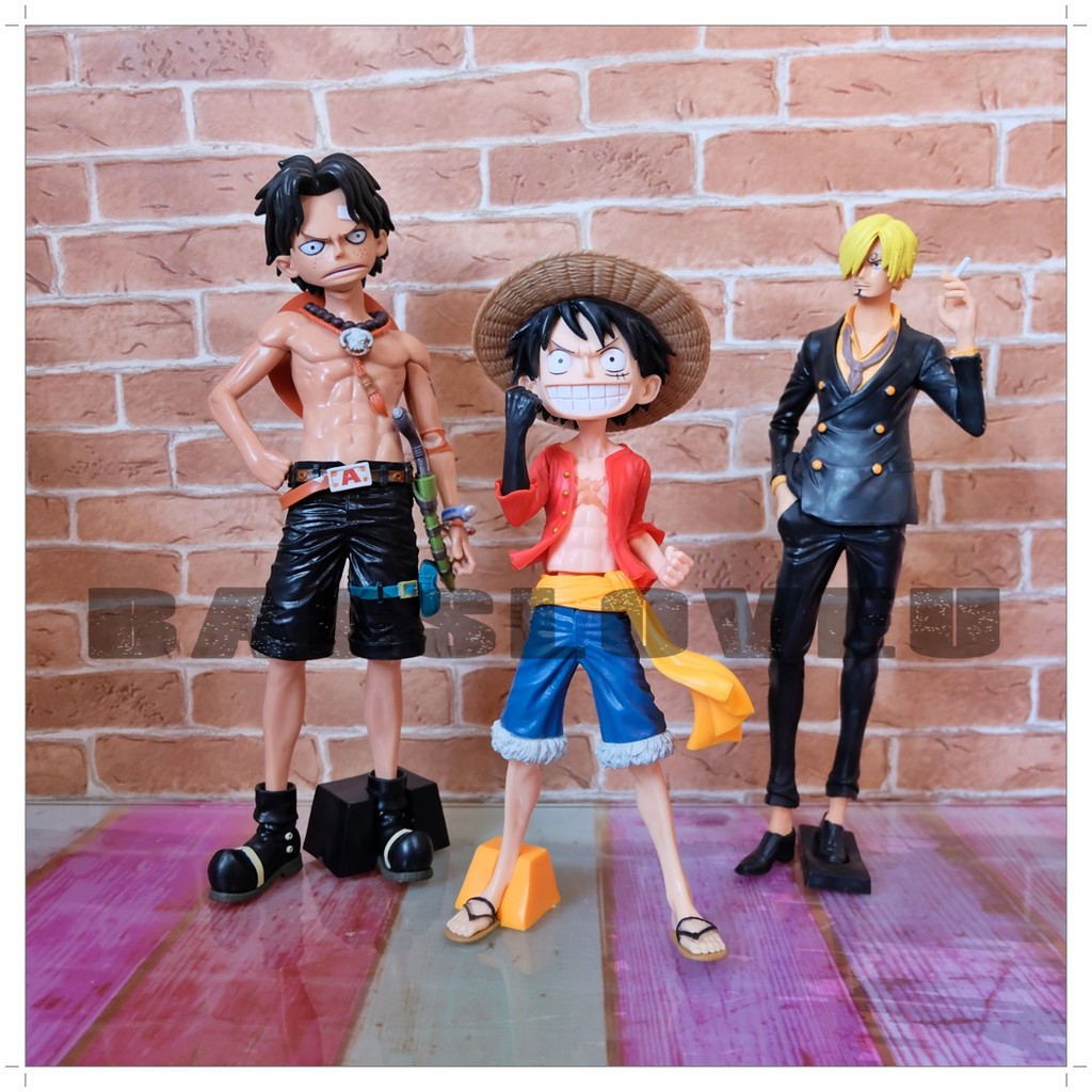 Figures One Piece โมเดล Luffy - ลูฟี่ Sanji - ซันจิ Portgas D. Ace - เอส โมเดลวันพีช