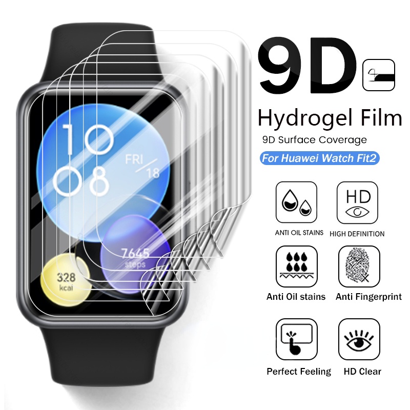สมาร์ทวอทช์ ฟิล์มไฮโดรเจล / ฟิล์มนาฬิกา HD ป้องกันลายนิ้วมือ สําหรับ Huawei Watch Fit 2