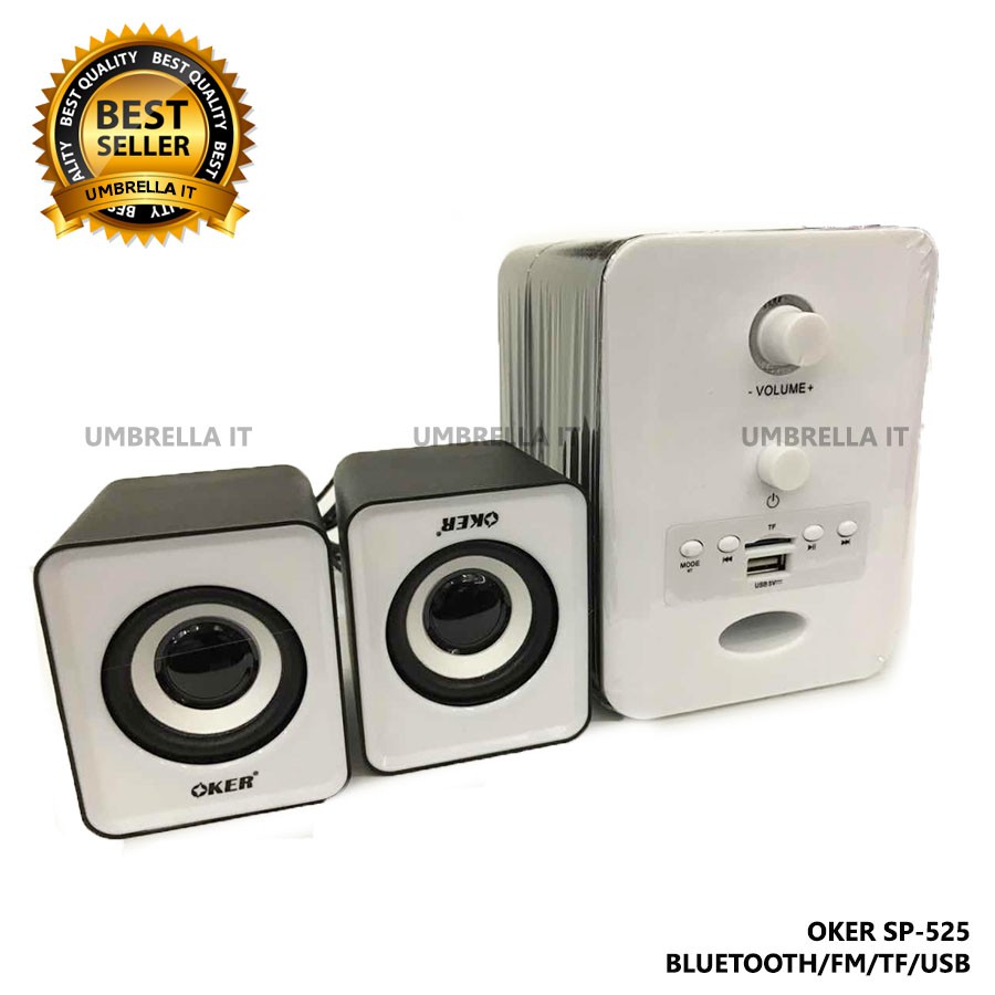 OKER SP-525 ลำโพงบลูทูธ Bluetooth+FM+TF+USB Speaker Micro 2.1 650W เสียบไฟUSB#CLLBSA4โค้ดส่วนลด