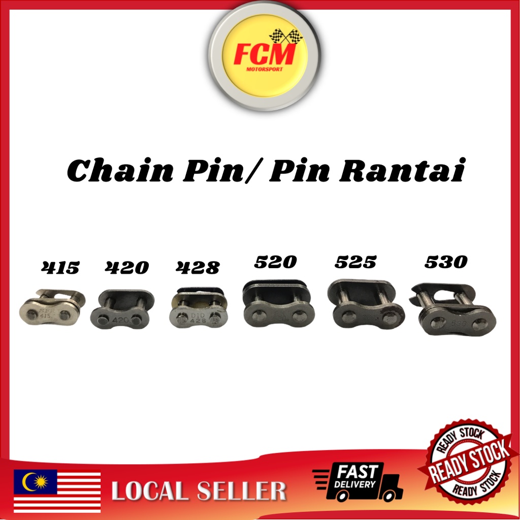 Pin Rantai 415/415Gold/420/428/428H/415H Oring Chain Joint Oring Pin Rantai Motorcycles 428 /415/420