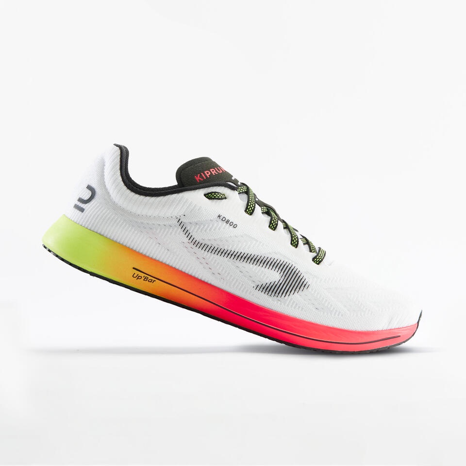 รองเท้าผู้ชายสำหรับใส่วิ่งรุ่น Kiprun KD 800 KIPRUN KIPRUN KD 800 MEN'S RUNNING SHOES - WHITE PINK Y