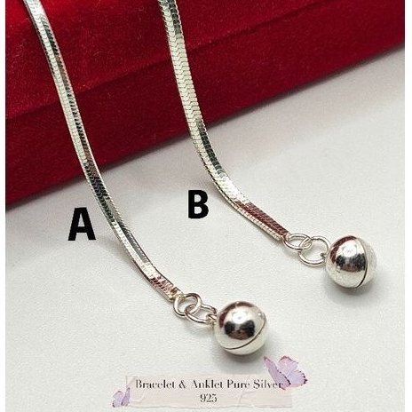 Gelang Tangan & Gelang kaki Perak 925 /Pure Silver 925 Bracelet & Anklet