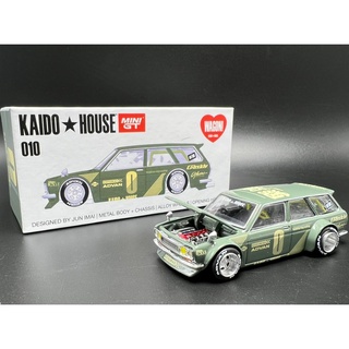 Kaido House x Mini GT  Datsun KAIDO 510 Wagon Green