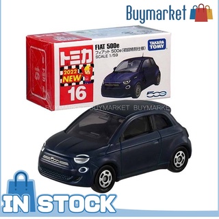 [Authentic] Takara Tomy Tomica Die -Cast Car - มาตราส่วน 1:59 No.016 Fiat 500e (1st ed.)