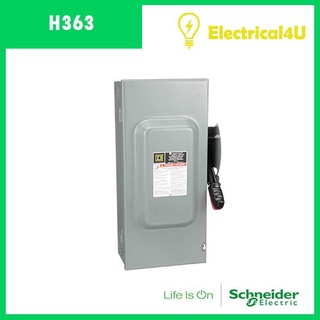 Schneider Electric H363 เซฟตี้ สวิตซ์ แบบติดตั้งฟิวส์ได้ สำหรับใช้ภายในอาคาร 100A 3เฟส 600V