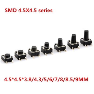 ชิ้นส่วนอะไหล่ Smd 4.5x4.5x3.8/4.3/5/6/7/8/8.5 มม. 10 ชิ้น / ล็อต