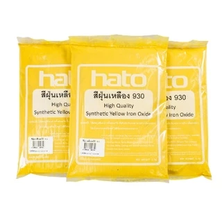 สีฝุ่น hato ฮาโต้ ถุง 1kgX10 ถุง ฝุ่นแดง 120N ฝุ่นเหลือง 930 ฝุ่นดำ 318 ผสมปูน คอนกรีต สีฝุ่นผสมปูน bonus