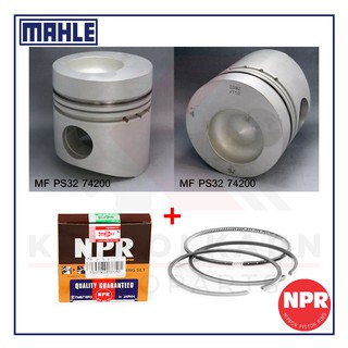 MAHLE ลูกสูบ+แหวน NPR สำหรับ KOBELCO K907D รุ่นเครื่อง 6D14-T