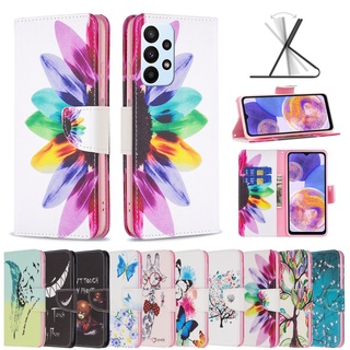 เคสโทรศัพท์หนังนิ่ม ฝาพับแม่เหล็ก พร้อมช่องใส่บัตร สําหรับ Samsung Galaxy S22+ S22 Plus S22 Ultra A13