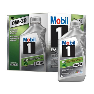 น้ำมันเครื่องสังเคราะห์แท้ Mobil1 0W-30 ESP x1 Emission System Protection (Diesel) จำนวน 6 Qt