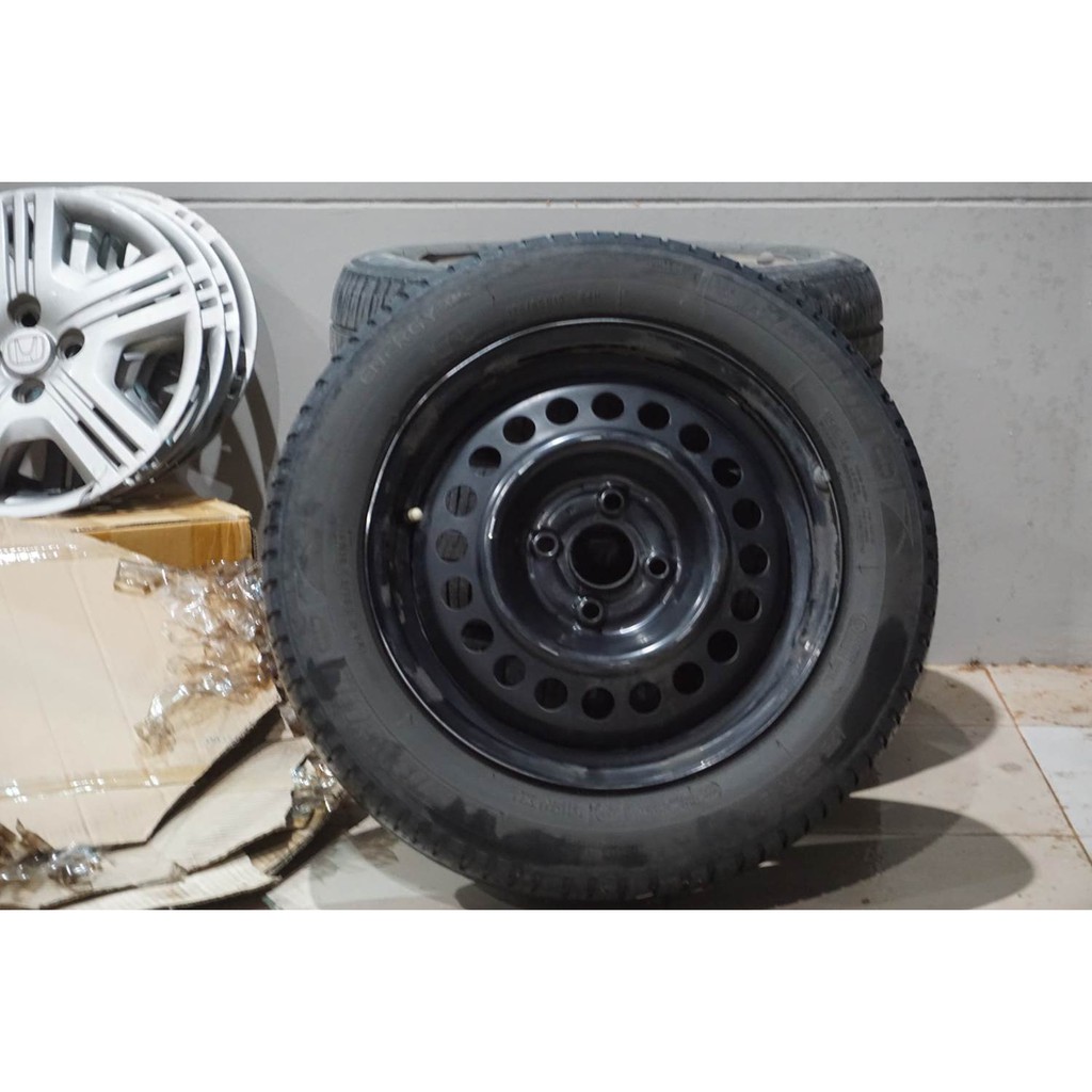 ล้อกระทะ ล้อกะทะ พร้อมยาง ขอบ 15 นิ้ว 4 รู 100 ล้อแท้ <<มือสอง>> ราคาถูก