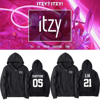 เสื้อฮู้ดซิปหน้า ITZY (ชื่อเมมเบอร์)