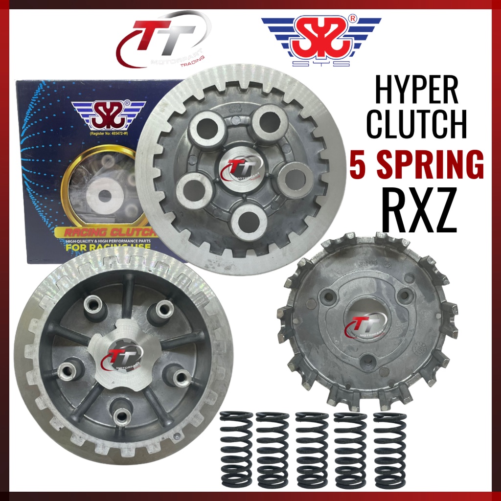 YAMAHA RXZ HyperClutch 5 Spring Hyper Clutch SYS ชุดแข่งคลัทช์ Modi Mody ปรับเปลี่ยน SYS