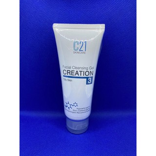 C21 FACIAL CLEANSING GEL CREATION No.3 50 ml, 100 ml เจลล้างหน้าสูตรใส สำหรับผิวมัน