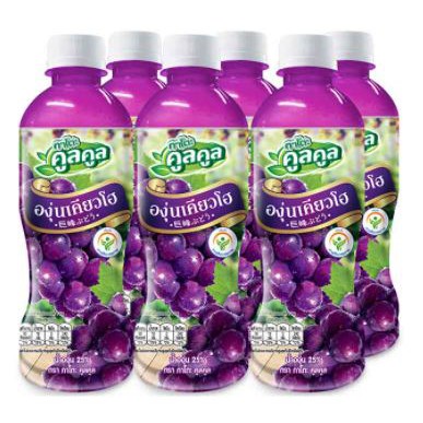 ส่งฟรี  กาโตะ คูลคูล น้ำองุ่นเคียวโฮ25% ขนาด 400ml ยกแพ็ค 6ขวด KATO COOL COOL GRAPE     ฟรีปลายทาง