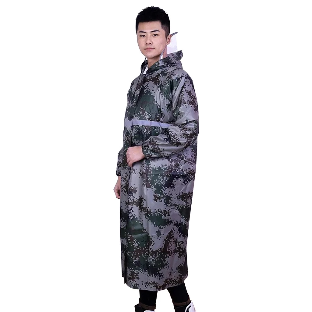 ชุดเสื้อโค้ทกันฝนมีแถบสะท้อนแสงแบบมีหมวก thumbnail 8