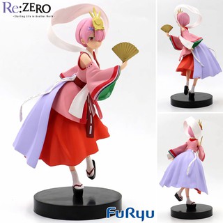 Model Figure งานแท้ Furyu Re Zero Starting Life in Another World รีเซทชีวิต ฝ่าวิกฤตต่างโลก Ram kaguya แรม คางุยะ