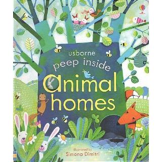 DKTODAY หนังสือ USBORNE PEEP INSIDE ANIMAL HOMES