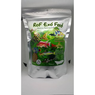 Rof อาหารปลากินเนื้อ เหมาะสำหรับปลาเล็ก ชนิดเม็ดจม ขนาด700g.