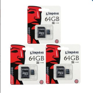 Kingston เมมโมรี่การ์ด Micro SDHC 64 GB Class 10 3pcs