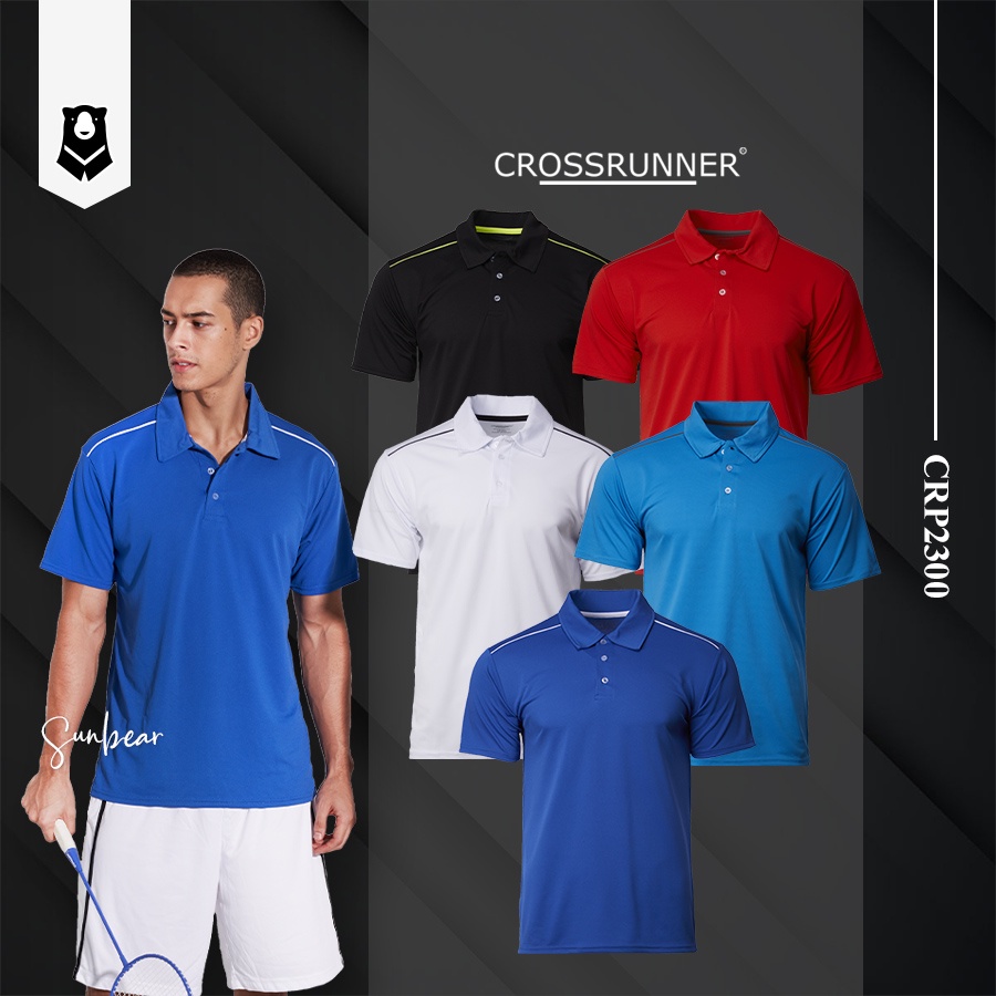 SUNBEAR Crossrunner Oxley Polo ชุดกีฬากีฬาสําหรับผู้ใหญ่ Unisex Activewear Quick dry CRP2300