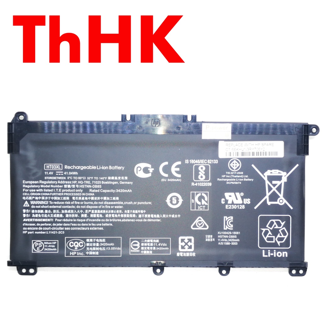 Genuine Original HT03XL HTO3 HSTNN-DB8S Laptop Battery For HP Pavilion ...